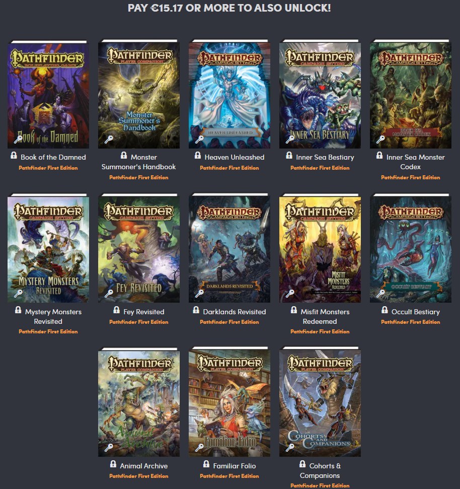 The Lost Omens Lore Archive Humble Bundle is here. And it's huge! :  r/Pathfinder_RPG