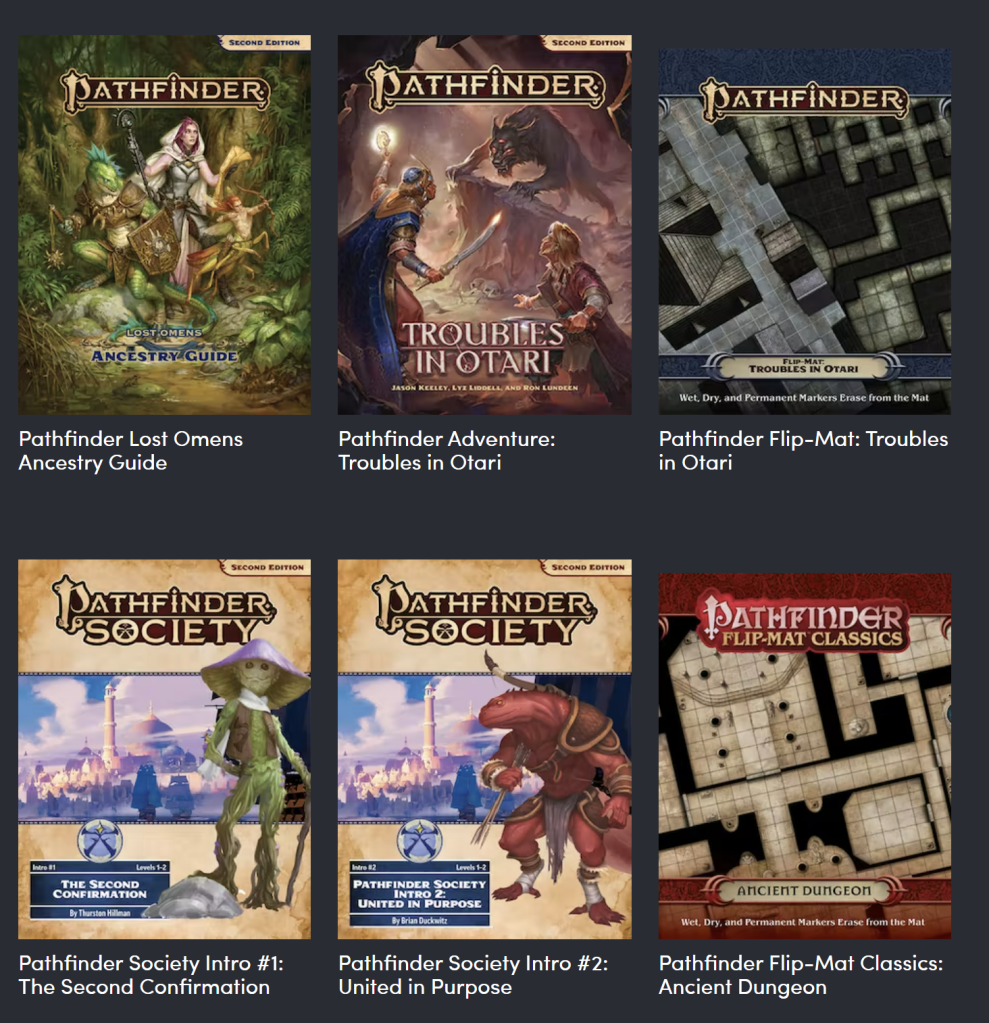 Pathfinder 2E Humble Bundle includes RPG's core rulebook, adventures, maps  and more from under £5